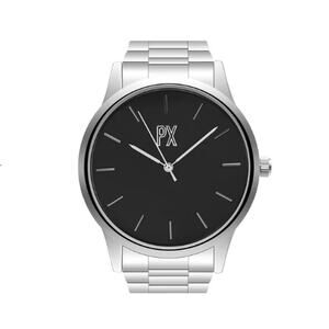 PX Dakota Men’s Stainless Steel Watch – Silver Link Bracelet – NWT Classic Style